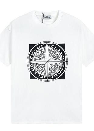 Футболка loys stone island стон айленд чорна нова якісна футболка loys з 100% бавовни. s
