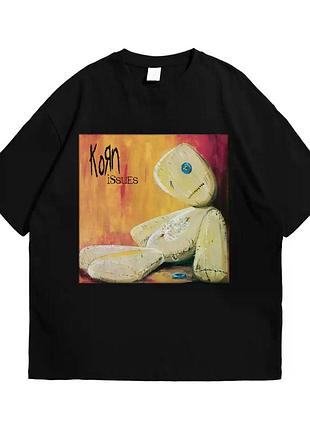 Футболка loys с принтом korn issues черный xs
