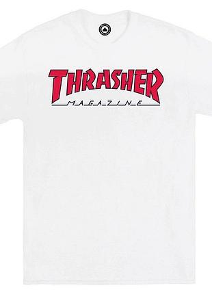 Біла футболка loys thrasher magazine трешер трешер s
