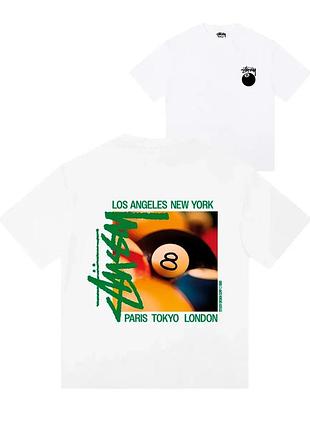 Футболка loys stussy стусі бавовняна з принтом у2к art.015 xs