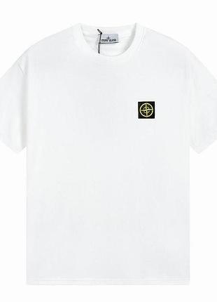 Футболка loys stone island стон айленд черная новый качественный материал 100% хлопок xl