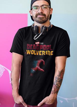 Футболка loys унисекс deadpool and wolverine (deadpool heart sign) черный xs