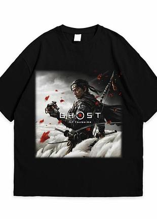 Футболка loys с принтом ghost of tsushima jin sakai призрак цусимы джин сакаи черный xxl