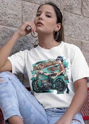 Футболка loys harley davidson (1903 vintage wht) білий xs