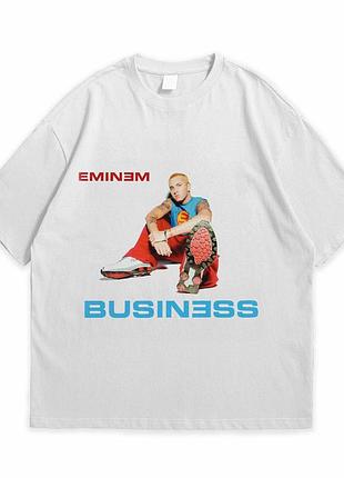 Футболка loys с принтом eminem business белый xs