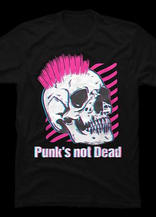 Повседневная футболка loys с принтом punk's not dead xxl