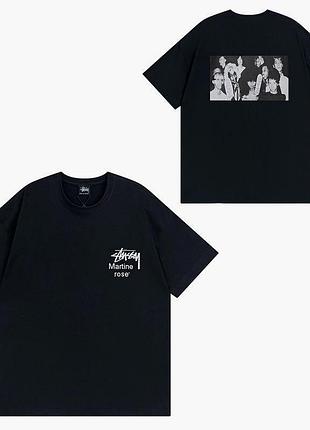 Футболка loys stussy стусси черная новая 100% хлопок отличное качество xl