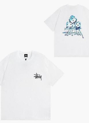 Футболка loys stussy стусси черная новая отличное качество 100% хлопок xs