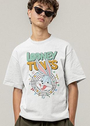 Футболка loys унисекс looney tunes (bugs bunny wht) белый xs