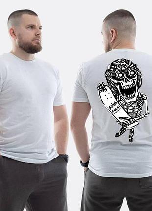 Футболка loys зсу с принтом sunset goons скелет со скейтом l