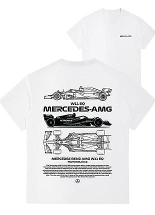 Футболка loys бавовняна з принтом mercedes y2k art.007 xs