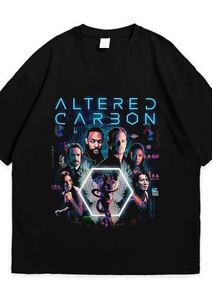 Футболка loys с принтом измененный углерод altered carbon characters черный xs