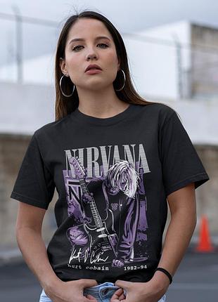 Футболка loys nirvana (kurt cobain) черный m