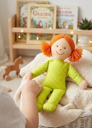 Мягкая кукла, эко игрушка