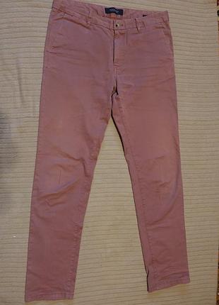 Бузкові фірмові неформальні штани scotch&amp;soda amsterdams couture stuart Голландія 31/32 р.