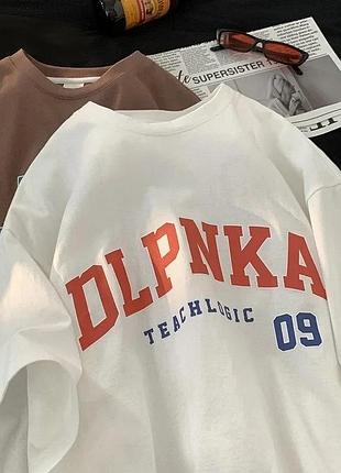 Жіноча стильна футболка loys оверсайз в американському стилі y2k білий s