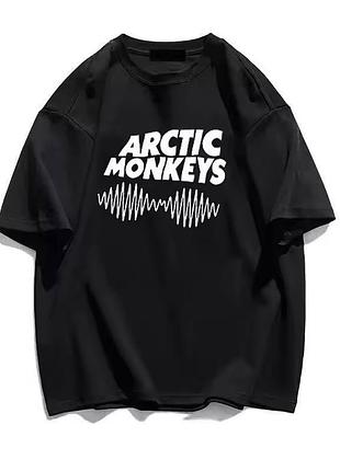 Женская стильная футболка loys с принтом arctic monkeys черный s