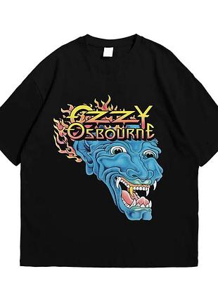 Футболка loys з принтом ozzy osbourne dragon tattoo чорний xxl