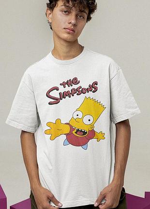Футболка loys унисекс the simpsons (bart) белый xl