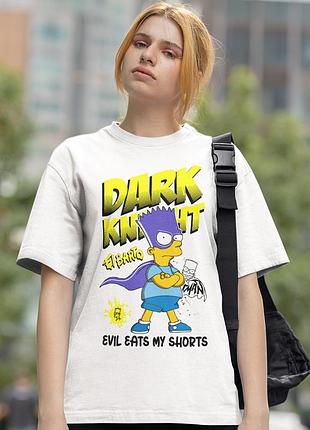 Футболка loys the simpsons (dark knight wht) білий xs
