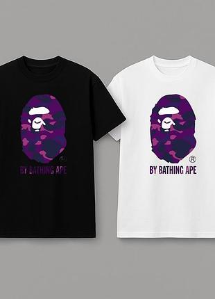 Футболка loys bape качественная футболка loys из 100% бавовны черная хакі белая синяя красная xs