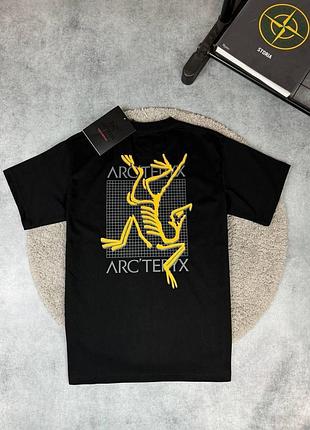 Футболка loys arc'teryx арк'териакс черная качественная 100% хлопок. xs
