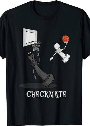 Повсякденна футболка loys з принтом checkmate xs