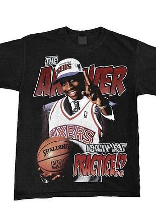 Футболка loys повседневная iverson ''we talkin'bout practice' vintage look t-shirt s