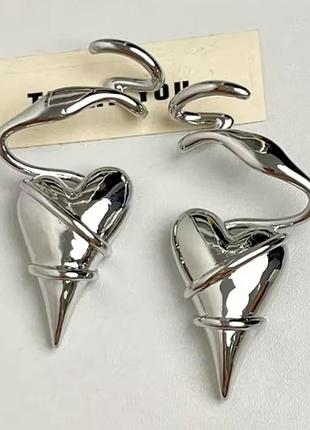 Креативные серьги 💓 сердце