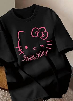 Жіноча футболка loys з принтом hello kitty ( футболка loys жіноча хеллоу кітті ) m