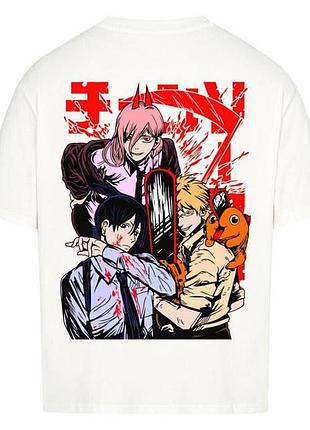 Футболка loys с принтом y2k chainsaw man x trio xxl