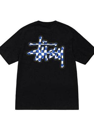 Повсякденна футболка loys stussy checker-stock xs