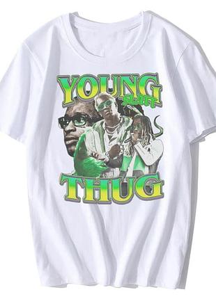 Футболка белая young thug ''slatt'' t-shirt white m