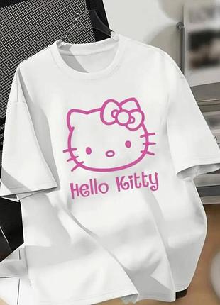 Жіноча футболка loys з принтом hello kitty ( футболка loys жіноча хеллоу кітті ) m