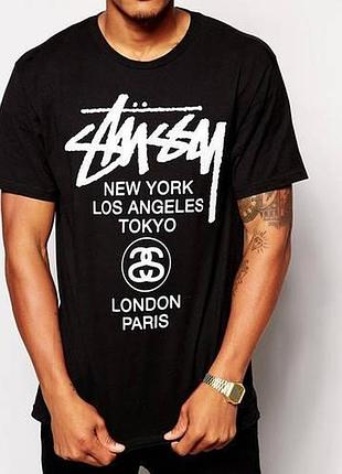 Футболка loys повсякденна stussy чорна xs