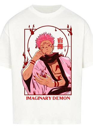 Футболка loys з принтом y2k jujutsu kaisen x sukuna king of curses m