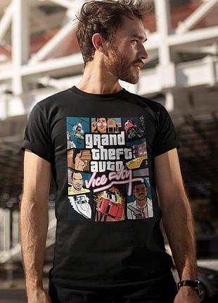 Футболка loys унисекс grand theft auto (gta vice city blk) черный xs