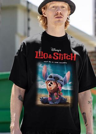 Футболка loys унисекс stitch - hold on to your coconuts xs