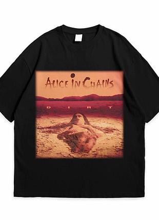 Футболка loys с принтом alice in chains dirt черный m