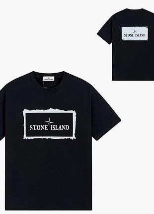 Футболка loys stone island стон айленд черная новая качественная футболка loys из 100% бавовны xl