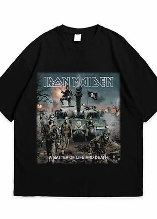 Футболка loys с принтом iron maiden a matter of life and death черный xs
