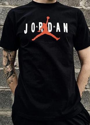 Футболка loys jordan джордан черная очень хорошее качество 100% хлопок. xxl