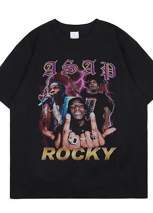 Футболка чорна loys asap rocky стиль m