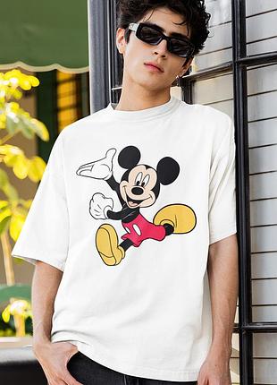 Футболка loys унисекс mickey mouse (happy mouse wht) белый xs