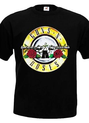 Футболка loys guns'n'roses логотип черный xs