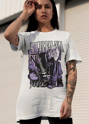 Футболка loys nirvana (kurt cobain wht) белый xs