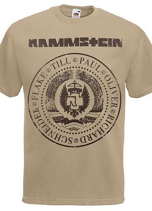 Футболка loys rammstein made in germany хаки xs