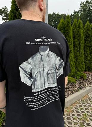 Футболка loys stone island стон айленд чорна нова 100% бавовна дуже гарна якість m