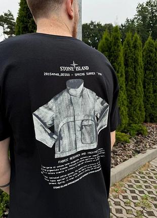 Футболка loys stone island стон айленд чорна нова 100% бавовна дуже гарна якість xs