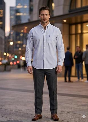 Чоловіча сорочка u.s. polo assn. у стильну смужку